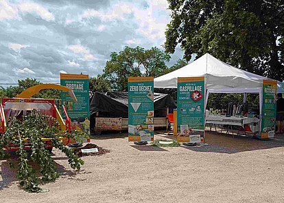 Stand de sensibilisation lors de manifestation