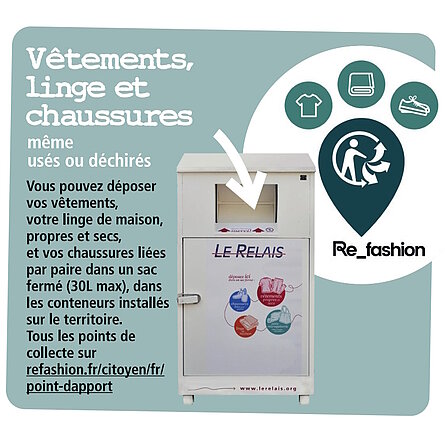 Triez tous vos vêtements, Linge de maison et Chaussures usagés